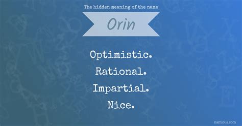 The hidden meaning of the name Orin | Namious