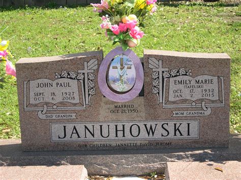 Emily Marie Tafelski Januhowski (1932-2015) - Find a Grave Memorial