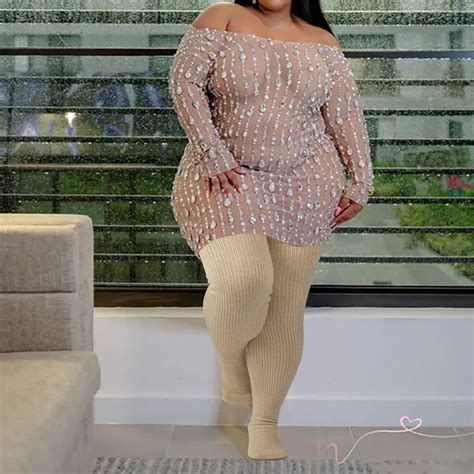 Womens Plus Size Thigh High Socks-Whole Wheat丨Moon Wood