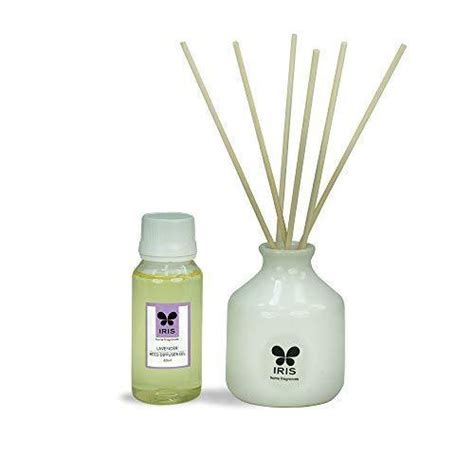 IRIS Reed Diffuser with Ceramic Pot, Lavender, Home Fragrances, Risk F ...