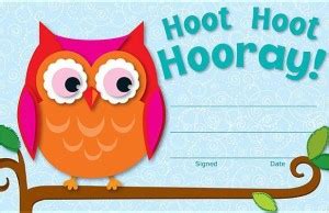 Hoot Hoot Hooray! Awards & Certificates: Buy Hoot Hoot Hooray! Awards ...