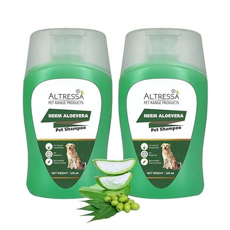 Buy ALTRESSA Neem Aloe Vera Pet Shampoo for Hair Rejuvenation pH ...