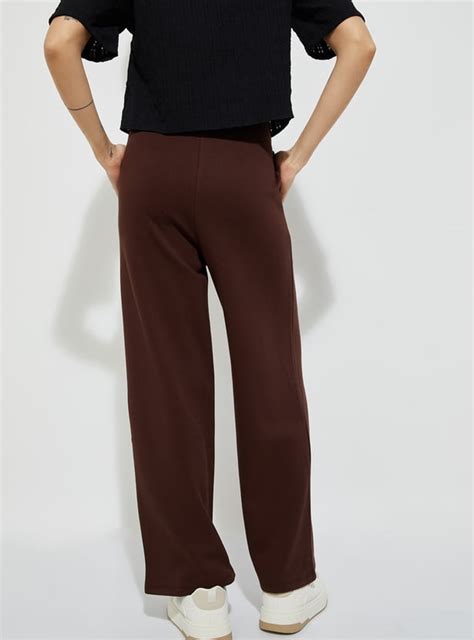 Buy ALAYA F x URB_N Textured Wide Leg Trousers Online at just Rs. 999.0 ...