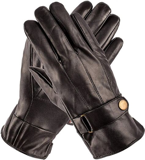 The 10 Best Mens Soft Black Leather 3M Thinsulate Winter Gloves - Home ...