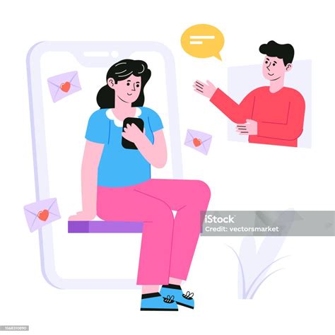 A Flat Illustration Of Marriage Proposal Stock Illustration - Download ...