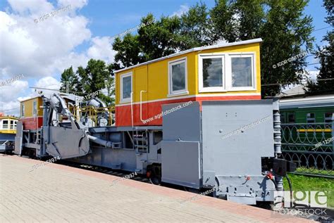 Railway snowplow TsUM, built in 1930, Moscow Railway Museum, Moscow ...
