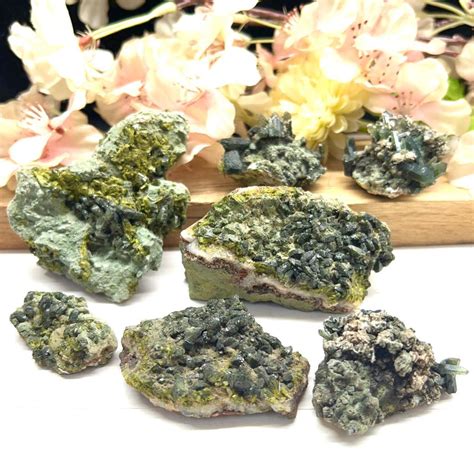 Epidote on Matrix from Morocco buy online at Talk to Crystals