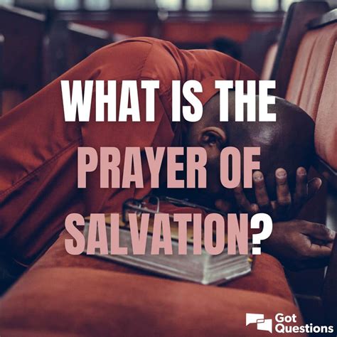 What is the prayer of salvation? | GotQuestions.org