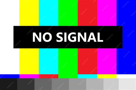 Premium Vector | No signal old tv screen