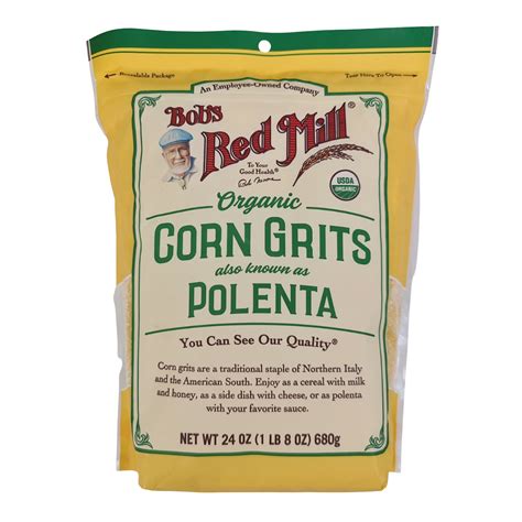 Bob's Red Mill Organic Corn Grits Polenta 680g | Villa Market
