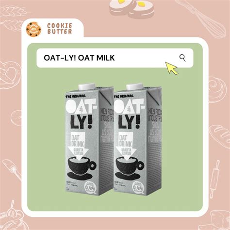 1L OATLY/Oatly Drink Barista Edition Oat Milk/OAT-LY!/100% Vegan Oat ...