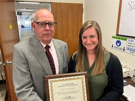 Congratulations Amanda Beck, October employee of the month! | Warren County
