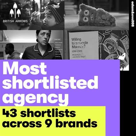 43 SHORTLISTS x 9 CAMPAIGNS x British Arrows 2025 🔥 We picked up an ...