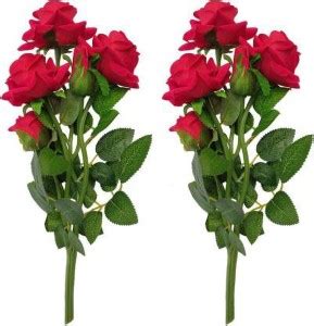 LOXIAA The beautiful flowers are made of poly silk, and the vase is in ...