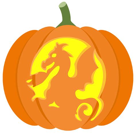 Dragon Pumpkin Carving Templates Printable