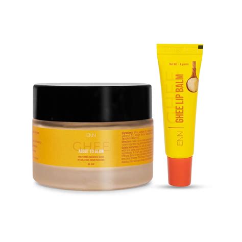 ENN About to Glow - 100 times washed Ghee Face Cream and Ghee Lip Balm ...