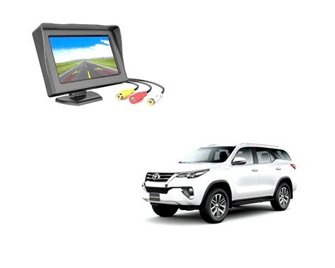 Kardeck Car 4.3 LED Dashboard Screen Black for Toyota Fortuner : Amazon ...