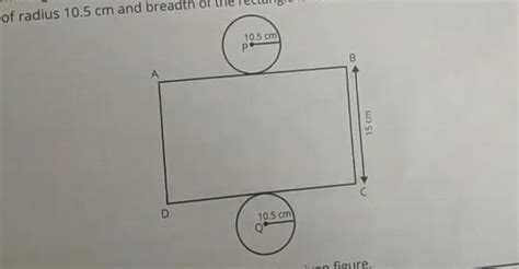 36) In the given figure, length of rectangle ABCD is equal to the ...