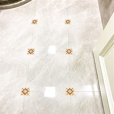 JAAMSO ROYALS Multicolor Square Design Vinyl Peel and Stick self ...