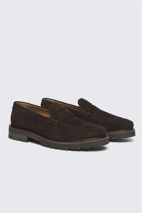 Brown Suede Chunky Loafer | Buy Online at Moss