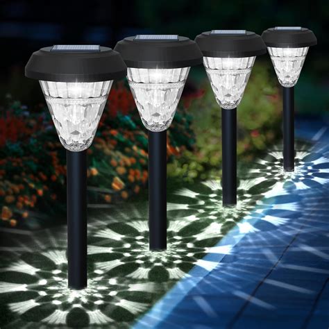 Springwind 8 Pack Super Bright Solar Lights Outdoor Waterproof Solar ...