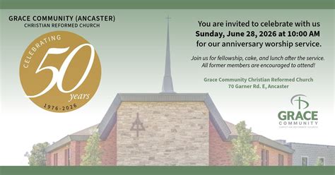 50th Anniversary of Grace Community (Ancaster) Christian Reformed ...
