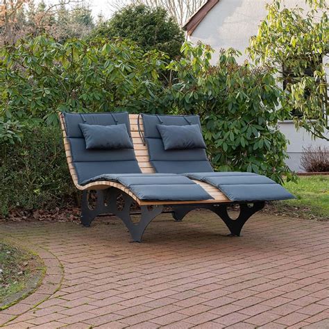 Home Deluxe - Taiga Wave Wood Lounger - Choice of India | Ubuy