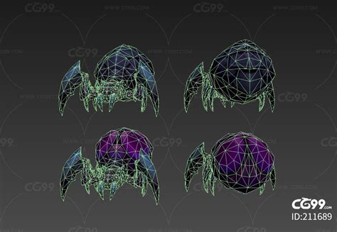 洞穴 地穴 蜘蛛 毒蛛-cg模型免费下载-CG99