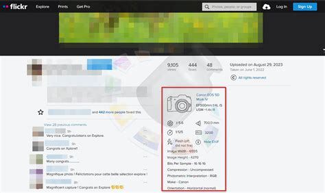 EXIF Metadata 的图像结果