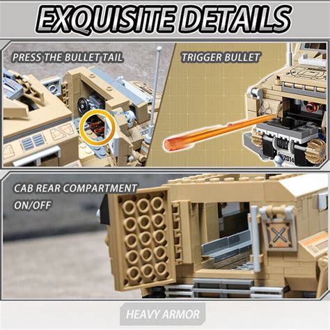 Buy Heavy Armored Vehicle Building Blocks Toys 603pcs Army Tank Kids ...