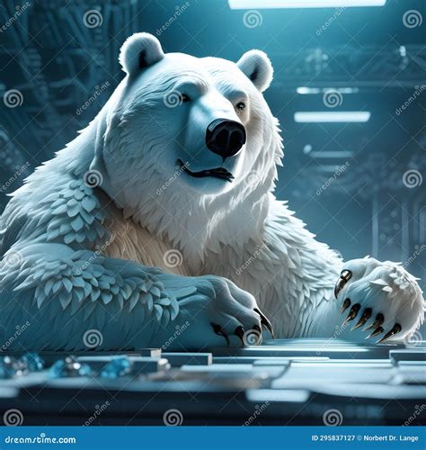 Polar bear, AI-generated stock illustration. Illustration of aigeneratet - 295837127
