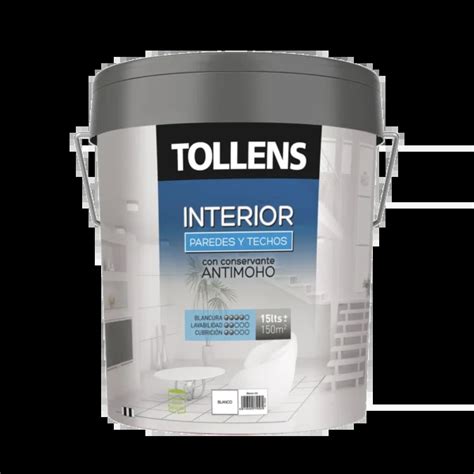 TOLLENS INTERIOR 15L BLANCO - Pintures Carrión