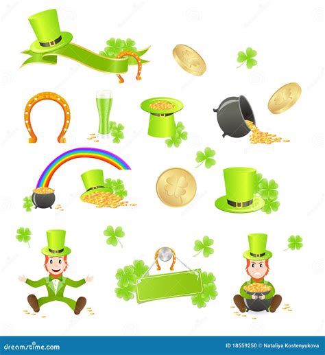 St. Patrick s Day symbols stock vector. Illustration of celebration ...