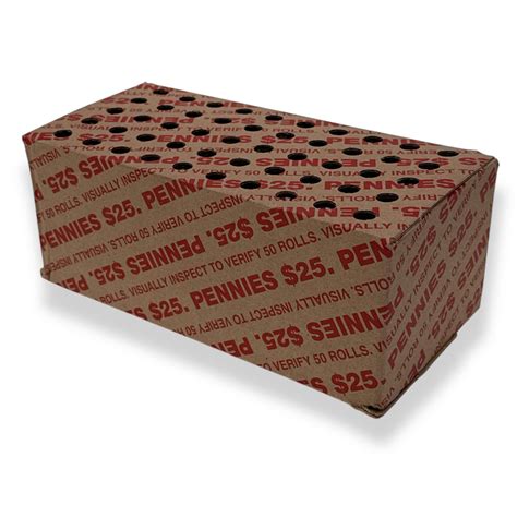 Uncirculated Penny Rolls – Sealed $25 Bank Box (50 Rolls) – Fresh, Unt ...