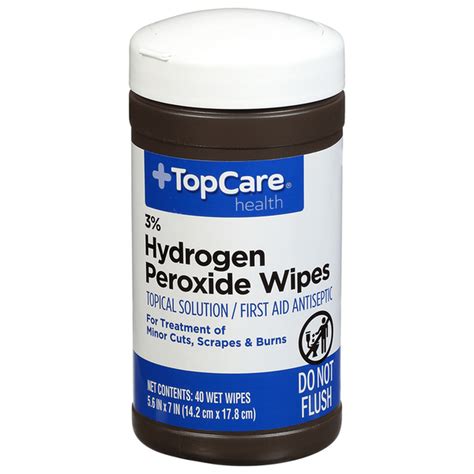 TopCare Wipes, 3% Hydrogen Peroxide (40 ct) Delivery or Pickup Near Me ...