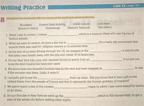 Complete the sentences with the names of the | StudyX