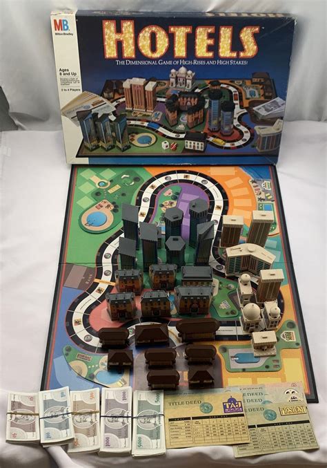 1987 Hotels Board Game by Milton Bradley Complete in Great Condition ...