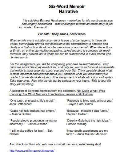 22+ Word Memoir Examples to Download