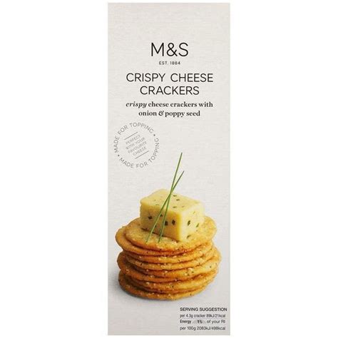 M&S Chrispy Cheese Crackers - 100g