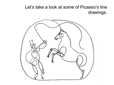 Pablo Picasso line drawings | PPT