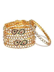 Buy YouBella Jewellery Traditional Gold Plated Kundan Studded Wedding ...