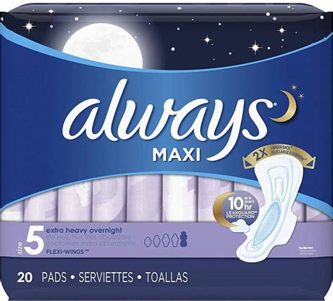 Always Maxi Extra Heavy With Wings Overnight Pads Sanitary Pad | Buy ...