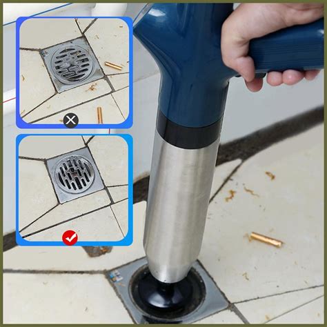 Toilet Plunger Shower Drain Unclogger High-Pressure Air Pressure ...