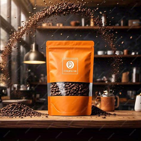 Free psd coffee bag mockup | Premium AI-generated PSD