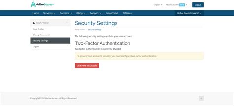 How To Enable Two-Factor Authentication As A User In Client Area ...