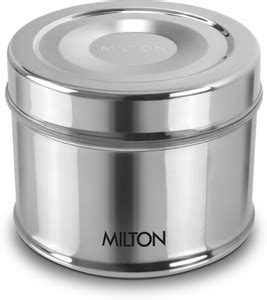 Flipkart.com | MILTON Steel Snack Stainless Steel Tiffin, 800 ml, Steel ...