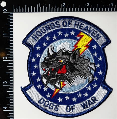 USAF 524th Fighter Squadron Hounds of Heaven Dogs of War Patch | eBay