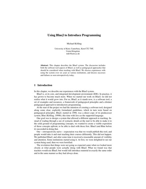 Image result for BlueJ Programming