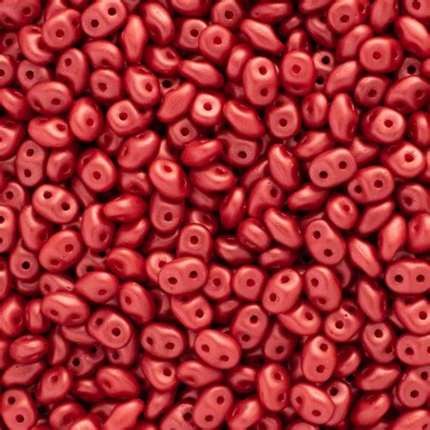 Matubo SuperDuo Beads 2.5x5mm, Pastel Dark Coral