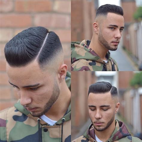 Short Pompadour Undercut with Fade and Hard Part - The Latest ...